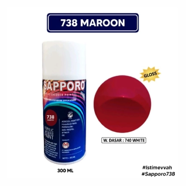 SAPPORO Maroon 738 300ml