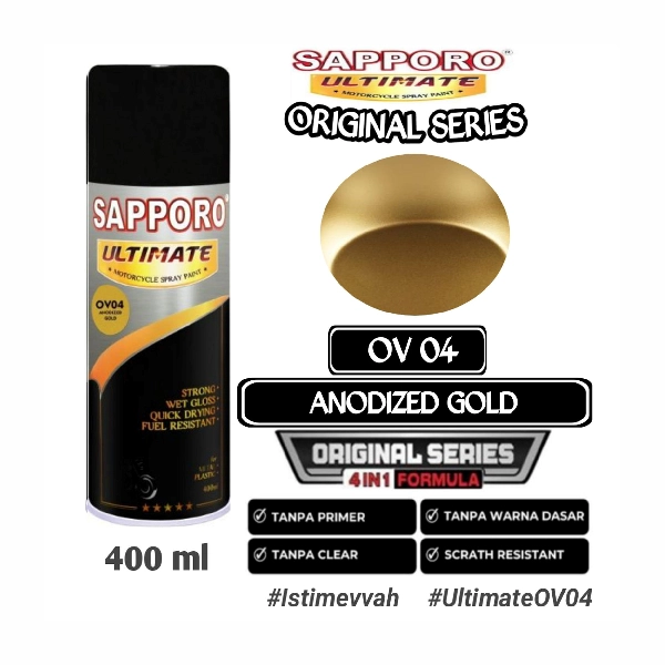 SAPPORO Ultimate Anodized Gold OV04 400ml