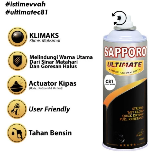 SAPPORO Ultimate Clear Gloss C81 400ml