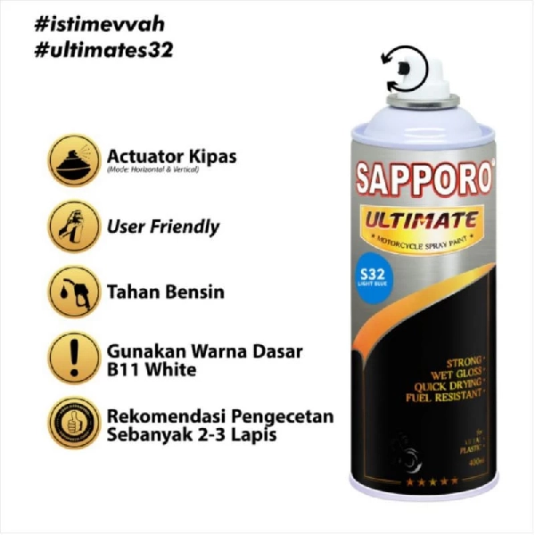 SAPPORO Ultimate Light Blue S32 400ml