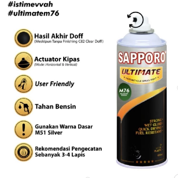 SAPPORO Ultimate Majestic Green M76 400ml