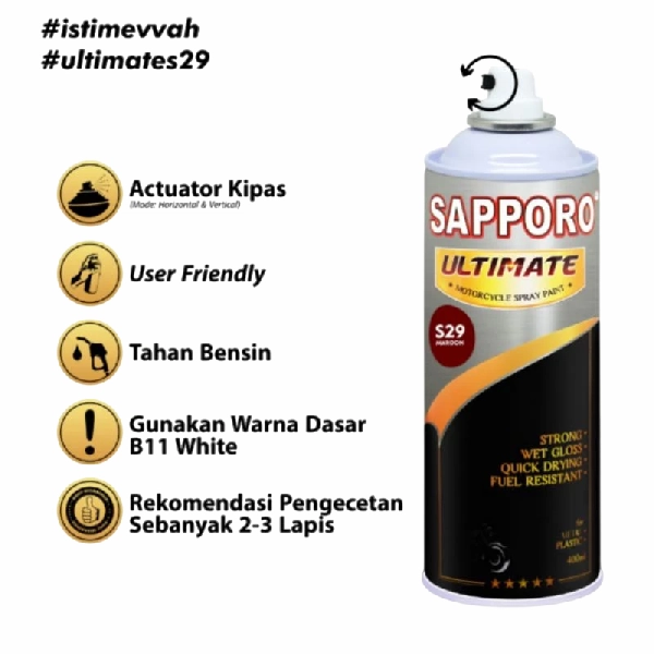 SAPPORO Ultimate Maroon S29 400ml