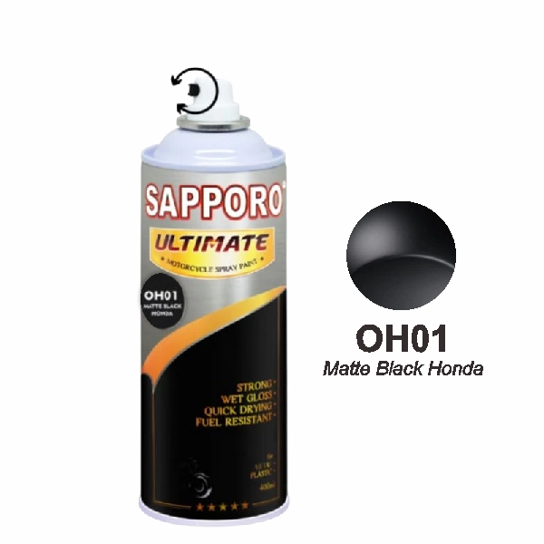 SAPPORO Ultimate Matte Black Honda OH01 400ml