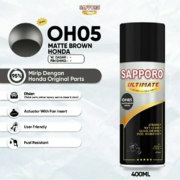 SAPPORO Ultimate Matte Brown Honda OH05 400ml