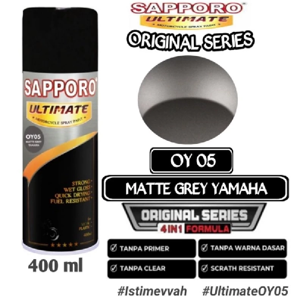 SAPPORO Ultimate Matte Grey Yamaha OY05 400ml