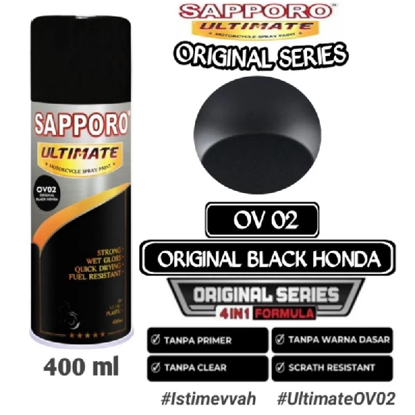 SAPPORO Ultimate Original Black Honda OV02 400ml