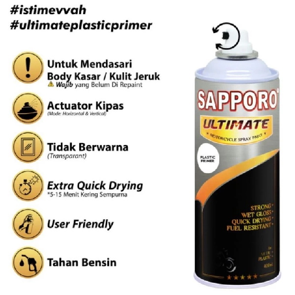 SAPPORO Ultimate Plastic Primer 400ml