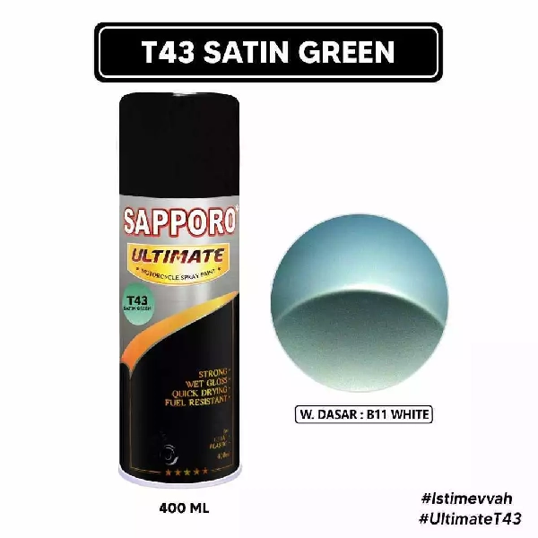 SAPPORO Ultimate Satin Green T43 400ml