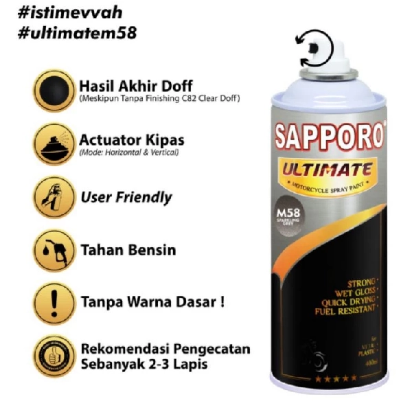 SAPPORO Ultimate Sparkling Grey M58 400ml