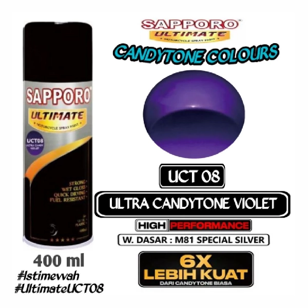 SAPPORO Ultimate Ultra Candy Tone Violet UCT08 400ml