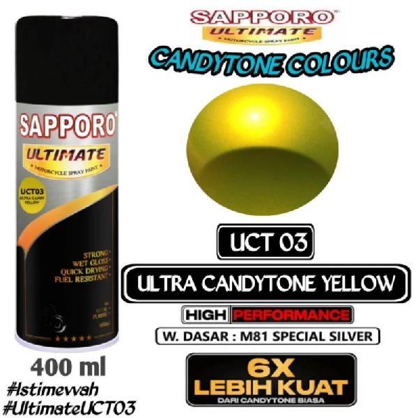 SAPPORO Ultimate Ultra Candy Tone Yellow UCT03 400ml