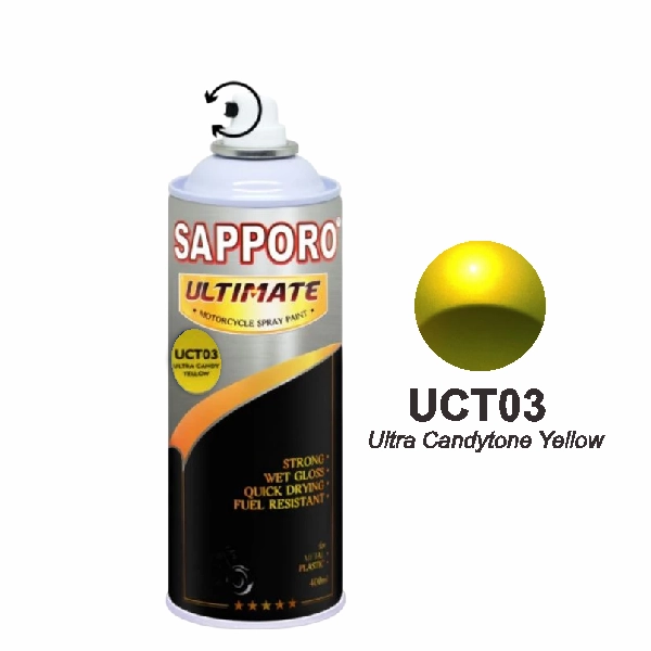 SAPPORO Ultimate Ultra Candy Tone Yellow UCT03 400ml