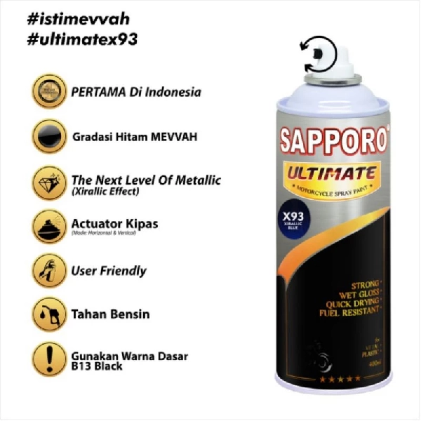 SAPPORO Ultimate Xirallic Blue X93 400ml