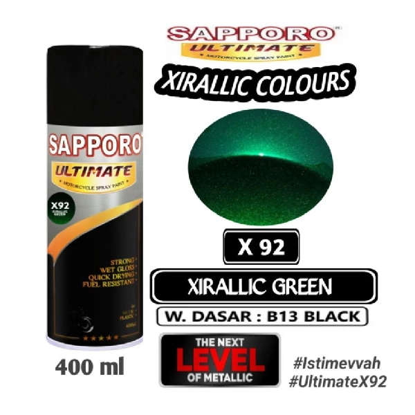 SAPPORO Ultimate Xirallic Green X92 400ml