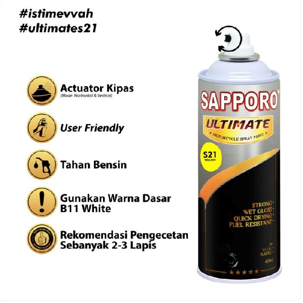 SAPPORO Ultimate Yellow S21 400ml