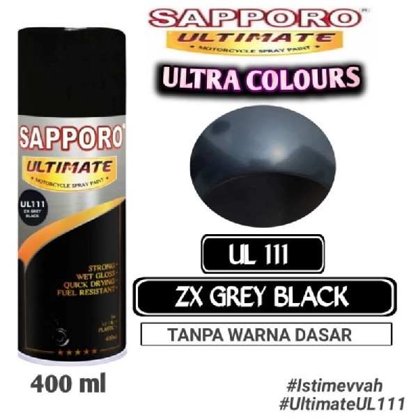 SAPPORO Ultimate Zx Grey Black UL111 400ml