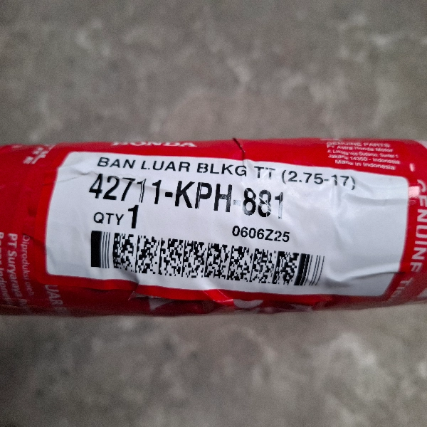 AHM Ban Tube Type Ring 275-17 KPH