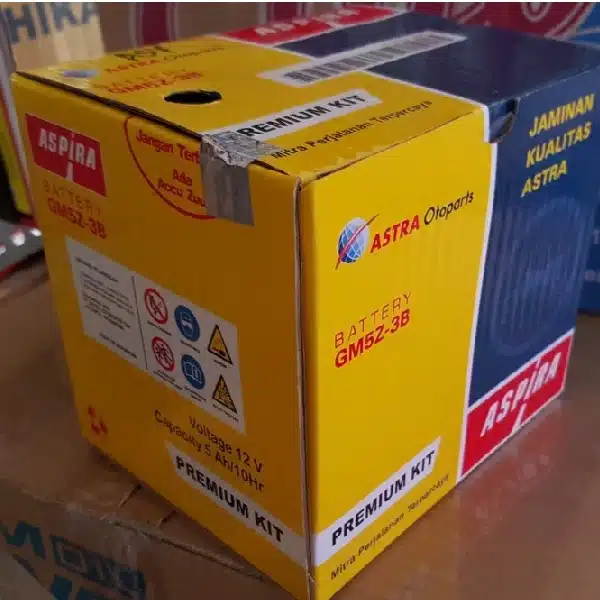 ASPIRA Aki GM5Z-3B Basah 5Ah