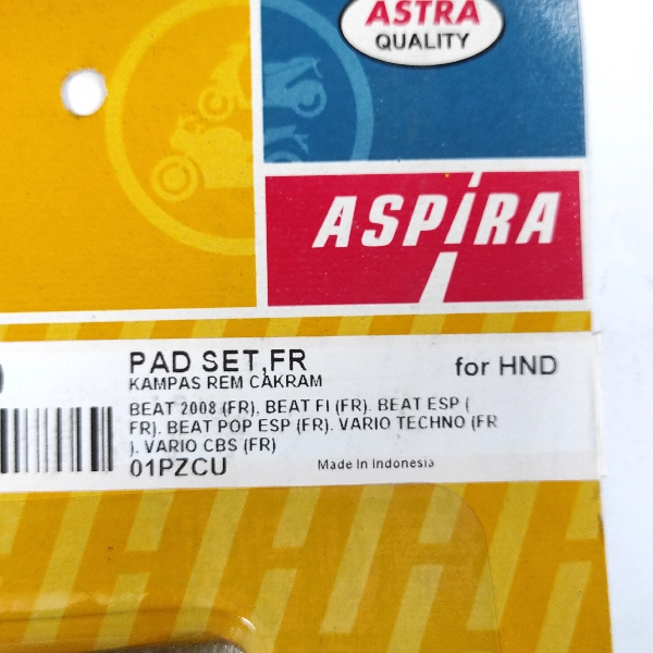 ASPIRA Disc Pad CBS Vario