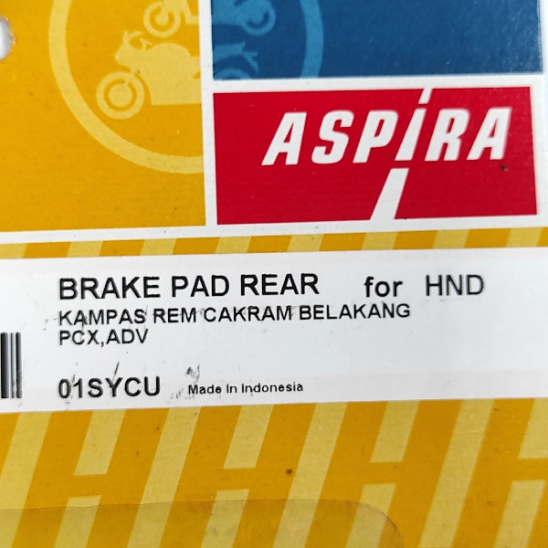 ASPIRA Disc Pad PCX Belakang