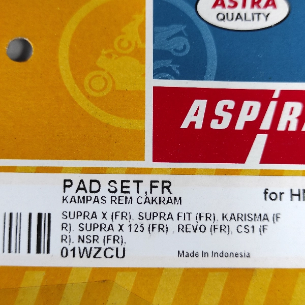 ASPIRA Disc Pad Supra KEV