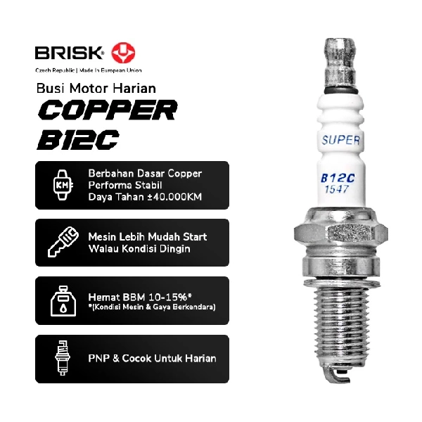 BRISK Busi B12C Copper Racing