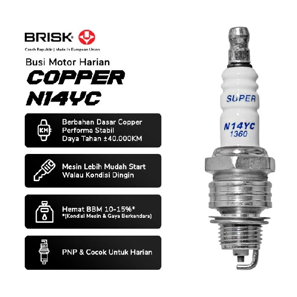 BRISK Busi N14YC Copper Racing