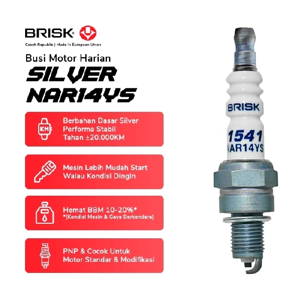 BRISK Busi NAR14YS Silver Racing