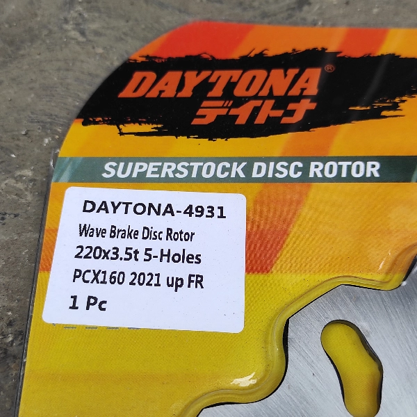DAYTONA Pircak PCX 160 Depan 4931