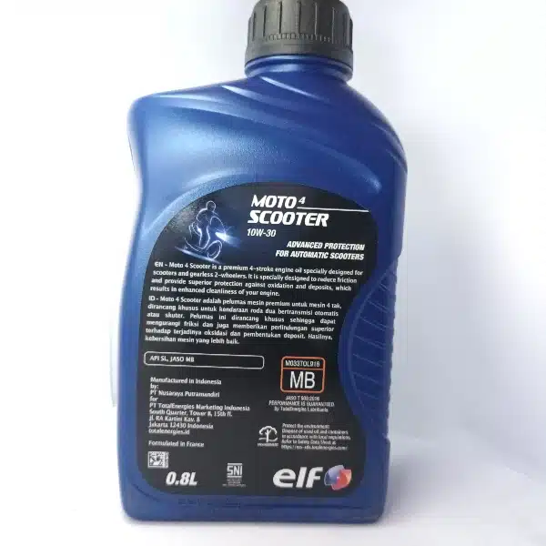 ELF Moto 4 Scooter 10W30 Oli 0.8L