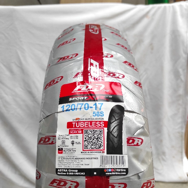FDR Ban Tubeless 120/70-17 EVO