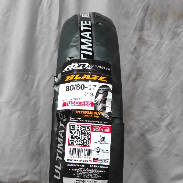 FDR BLAZE Ban Tubeless 80/80-17