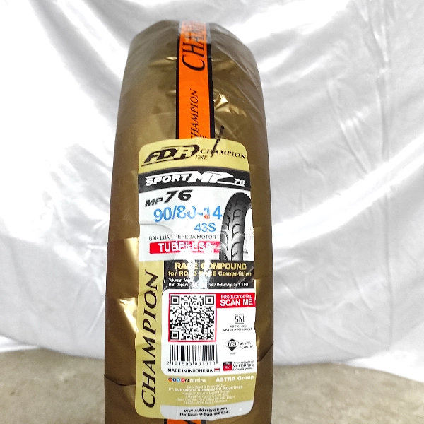 FDR MP76 Ban Tubeless 90/80-14 Gold