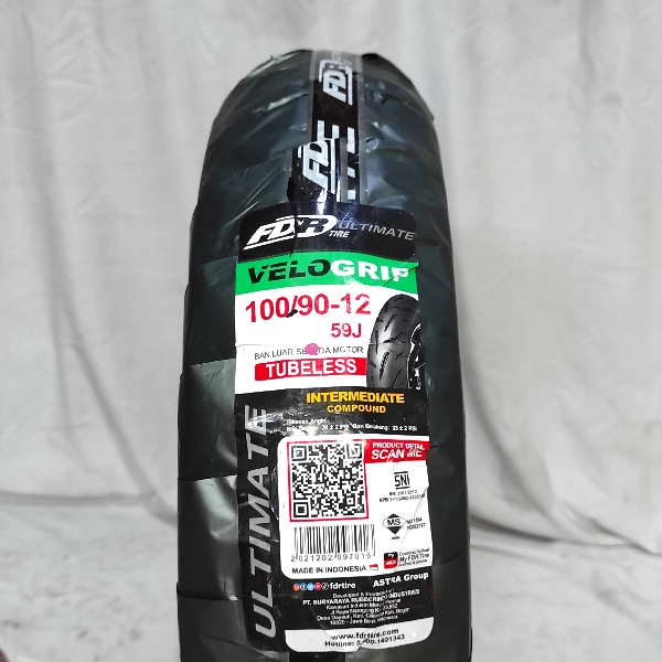 FDR Velogrip Ban Tubeless 100/90-12