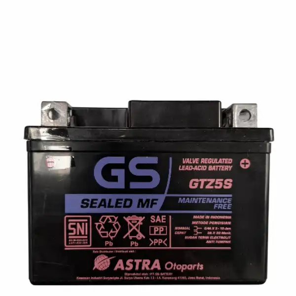 GS Astra AKI Kering GTZ5S Kecil Maintenance Free