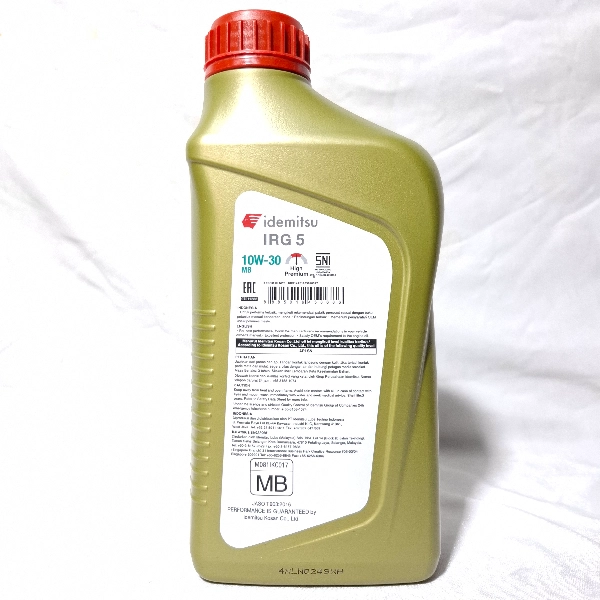 IDEMITSU IRG5 10W30 MB Oli Matic 1L (Fully Synthetic)