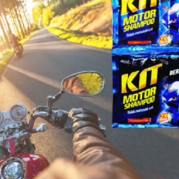 KIT Shampoo Cuci Motor Sachet Biru 15ml isi 5pcs