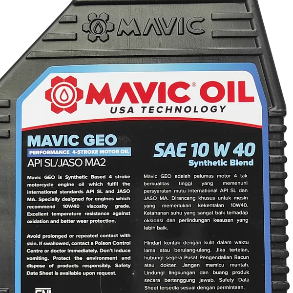 MAVIC GEO 10W40 Oli 0.8L