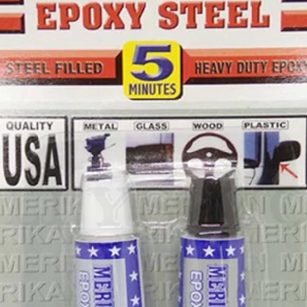 MERIKAN Lem Plastik Steel 5 Menit