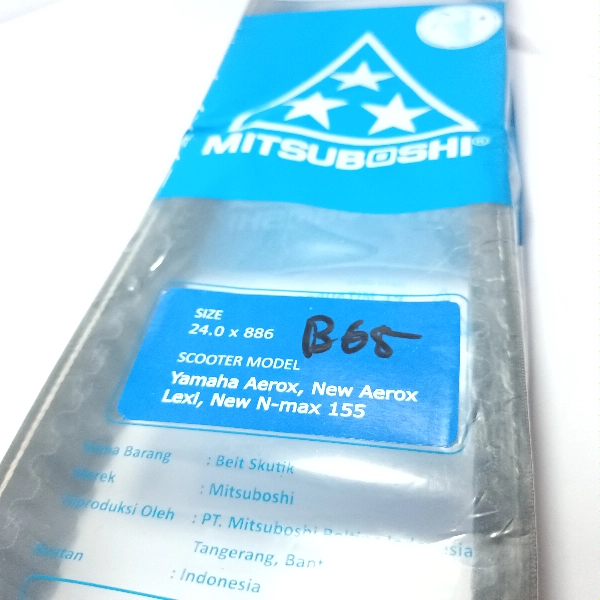 MITSUBOSHI Vbelt Aerox Lexi Nmax New B65