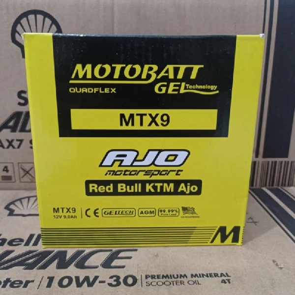 Motobatt Aki MTX9 YB9-B 9Ah (137*76*133mm)