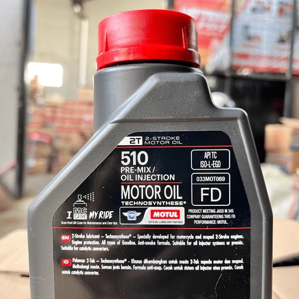 MOTUL 510 Ester 2T Pre Mix Oil Injection 1L