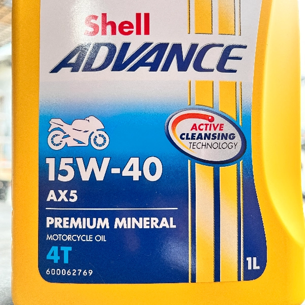 SHELL AX5 15W40 Oli Sport 1L
