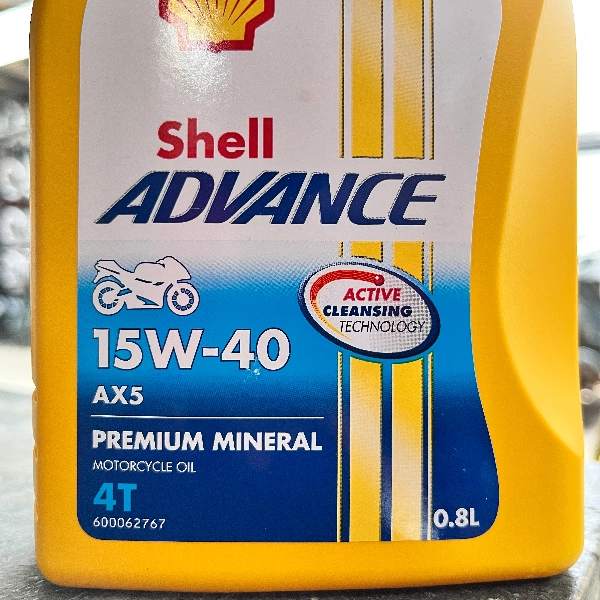 SHELL AX5 15W40 Oli Bebek 0.8L