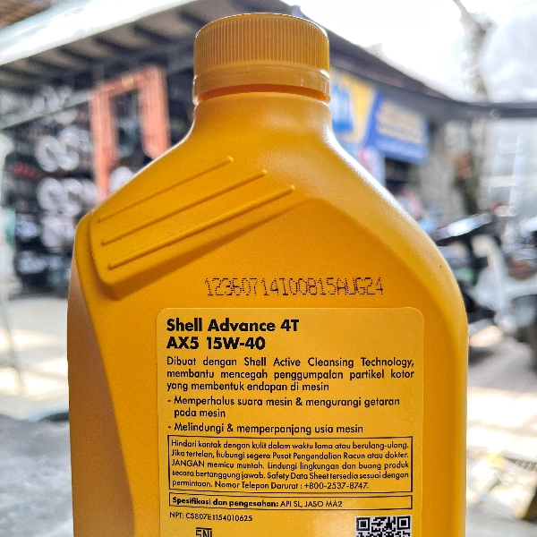 SHELL AX5 15W40 Oli Bebek 0.8L