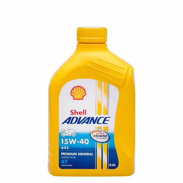 SHELL AX5 15W40 Oli Bebek 0.8L