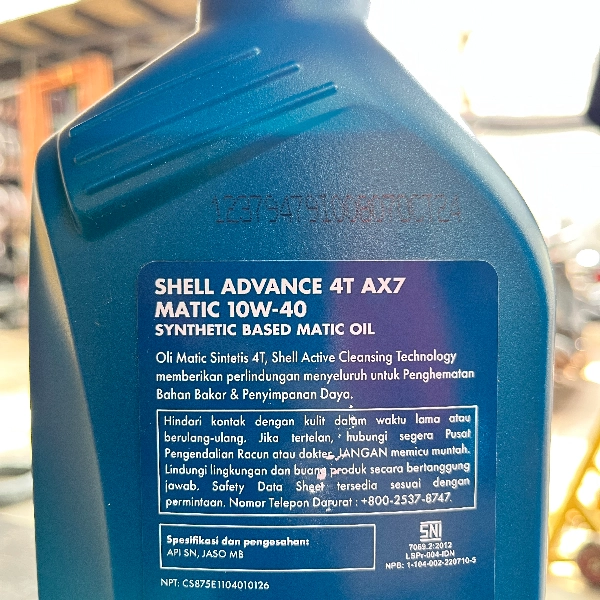 SHELL AX7 Oli Matic 10W40 1L