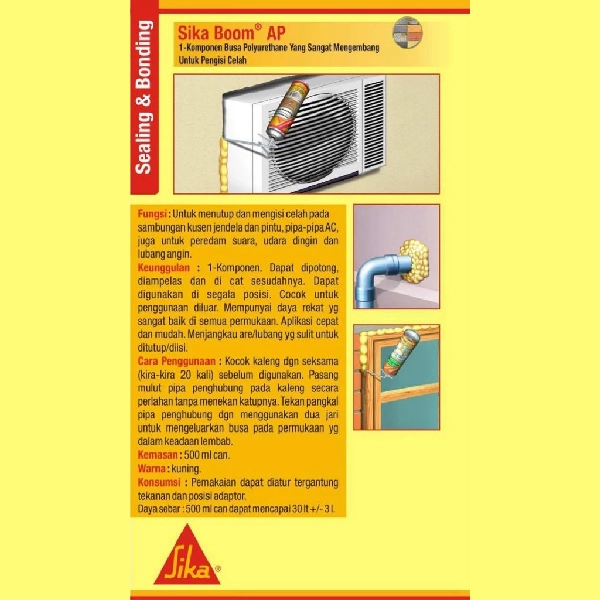 SIKA Boom AP Expanding Foam Cairan Busa Pengisi Celah 750ml