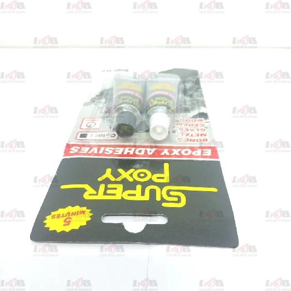 SUPER POXY Lem Plastik Steel 5 Menit 48gr