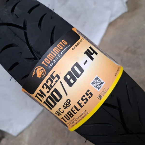TOMIMOTO Ban Tubeless 100/80-14 TM325